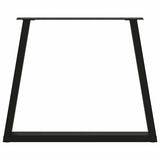 Dining Table Legs V-Shape 3 pcs Black 70x cm Steel 4012584