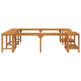 Hot Tub Surround Solid Acacia Wood Brown 3334764