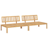 ZNTS Garden Pallet Middle Sofas 2 pcs Solid Wood Acacia 3209307