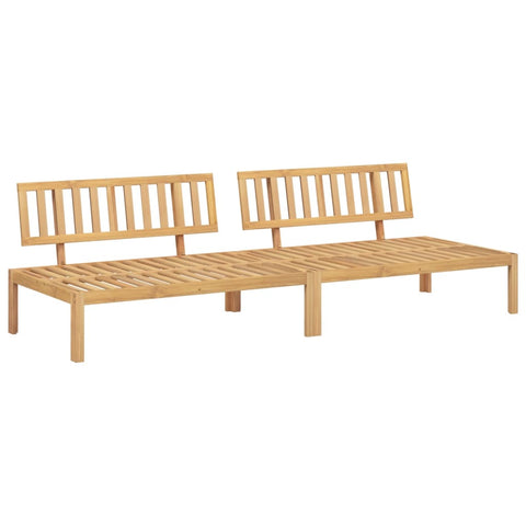 ZNTS Garden Pallet Middle Sofas 2 pcs Solid Wood Acacia 3209307