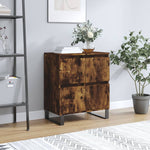 ZNTS Sideboard Smoked Oak 60x35x70 cm Engineered Wood 831225