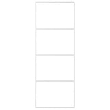 Sliding Door ESG Glass and Aluminium 76x205 cm White 151656