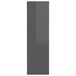 Wall Shoe Cabinets 4 pcs High Gloss Grey 60x18x60 cm Engineered Wood 806740