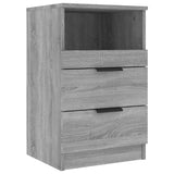 Bedside Cabinets 2 pcs Grey Sonoma Engineered Wood 817042