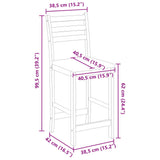 Dining Chairs 2 pcs Natural 40 x 47.5 x 99.5 cm 42020468