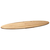 Table Top 140x60x2 cm Solid Wood Oak Oval 4009040