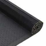 Rug Rectangular Black 100x400 cm Bamboo 376816