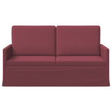 2 Seater Sofa Wine Red 150 x 81 x 82 cm Fabric 42041076