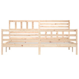 Bed Frame without Mattress Solid Wood 200x200 cm 3101108