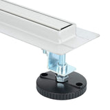 360&deg Shower Drain with Slim Model Silver 70 cm 42015987