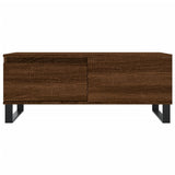 Coffee Table Brown Oak 90x50x36.5 cm Engineered Wood 830819