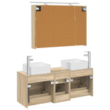Bathroom Furniture Set 4 pcs Sonoma Oak 3406777