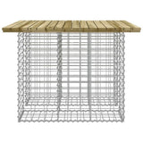Garden Table Gabion Design 100x102x72 cm Impregnated Wood Pine 834370