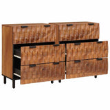 Sideboard 2 pcs Acacia Brown Finish 60 x 33 x 75 cm 3310034