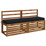 2-Piece Bench Cushions SOEST 2 pcs 100% Polyester Dark Blue 949789