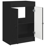 Bathroom under Sink Cabinet Black 78.5 x 37.5 x 81 cm 890045