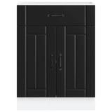 Kitchen Base Cabinet Lucca Black Engineered Wood 853728