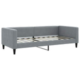 Daybed with Mattress Light Grey 90x190 cm Fabric 3196645
