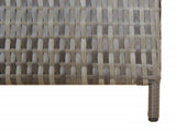 Room Divider 4 Panels Grey Poly Rattan 365346