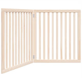 Dog Gate Foldable 2 Panels 160 cm Poplar Wood 352242