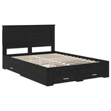 Bed Frame with Drawer with Headboard Manual Engineered Wood 3410319