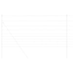 Field Fence Grey 1.2 x 10 m Steel 42005781