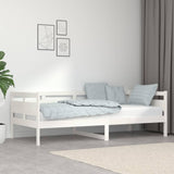 Day Bed without Mattress White Solid Wood Pine 90x200 cm 820298