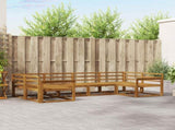 Outdoor Sofa Set 6 pcs Natural Solid Acacia Wood 3368057