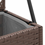 Garden Trellis Planter Brown 70 x 30 x 135 cm Metal 366619