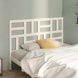 Bed Headboard White 166x4x104 cm Solid Wood Pine 818201