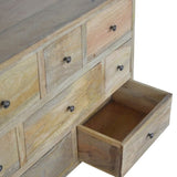 Oak-ish Solid Wood 8 Drawer Chest IN050