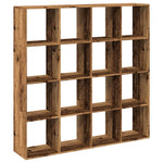 Book Cabinet Old Wood 137.5x29x137.5 cm Engineered Wood 3310296