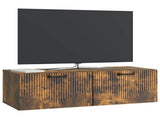Wall-Mounted TV Cabinet Smoked Oak 98 x 41 x 30 cm 899040