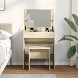 Dressing Table and Stool Sonoma Oak 60x40x113.5 cm 848215