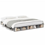 Bed Frame without Mattress Grey Sonoma 200x200 cm 3280452