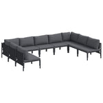 Garden Sofa Set Anthracite Steel 3379010