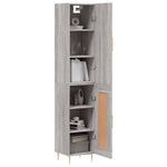 Highboard Grey Sonoma 34.5x34x180 cm Engineered Wood 3199103