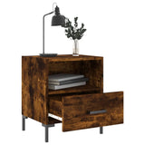Bedside Cabinets 2 pcs Smoked Oak 40x35x47.5 cm Engineered Wood 827447