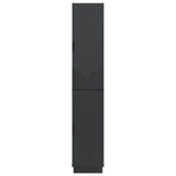 Cabinet Set 2 pcs Black Engineered Wood 3416791