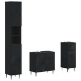 3 Piece Bathroom Cabinet Set HAARLEM Engineered Wood 3417856