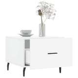 Coffee Tables 2pcs High Gloss White 50x50x40 cm Engineered Wood 829433