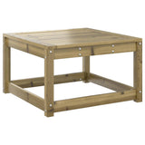 Garden Footstool Grey, Natural Wood 844703