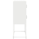 ZNTS Highboard White 68x39x107 cm Steel 853349