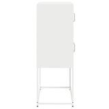 ZNTS Highboard White 68x39x107 cm Steel 853349