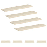 Stair Tread 8 pcs 120 x 25 x 2 cm White Solid Oak Wood 3449362