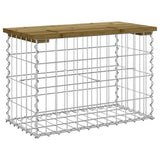 Garden Bench Gabion Design 63x31.5x42 cm Impregnated Wood Pine 834346