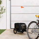Pet Bike Trailer Black Oxford Fabric and Iron 93828
