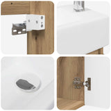 Bathroom Vanity Unit with Tap Artisan Oak 45.5 x 22.5 x 84 cm 889480