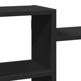 ZNTS Wall Shelf Black 129x18x42 cm Engineered Wood 853219