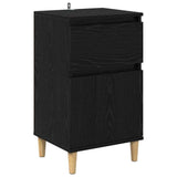 Bedside Cabinet 2 pcs Black Oak 40 x 35 x 70 cm Engineered Wood 881238